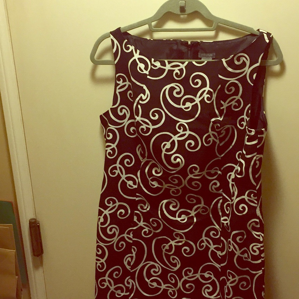 Ann Taylor Black and white dress.